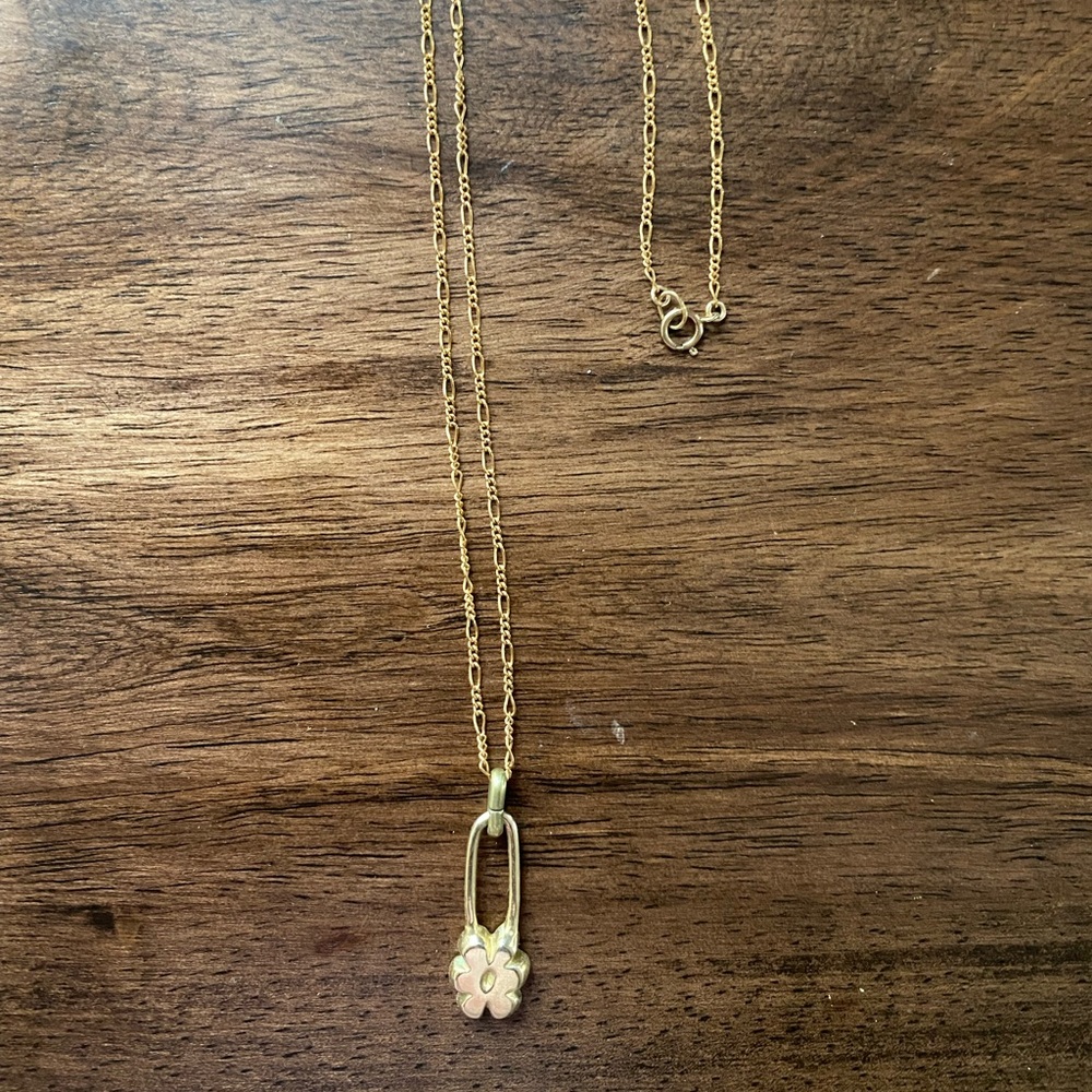 Yam NYC Flower Pin Necklace